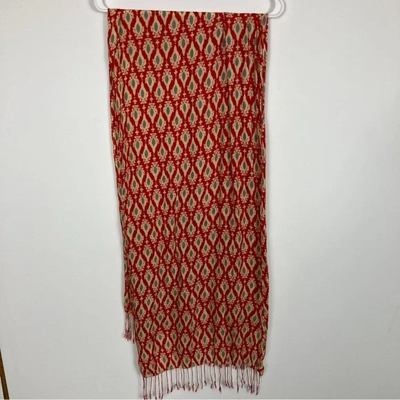 Bundle of 2 Fashion Scarves- Red and Blue - Picture 5 of 12